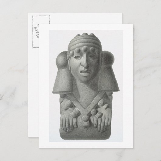 雨の石のアイドル神コシホ、'Ancからのプレート ポストカード (正面/裏面)