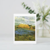 雨の空の下のヘイヤック、ビンセント・ヴァン・ゴッホ ポストカード (スタンド正面)