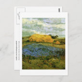 雨の空の下のヘイヤック、ビンセント・ヴァン・ゴッホ ポストカード (正面/裏面)