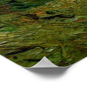 雨の空の下の麦畑(Haystacks Under a Rainy Sky)by ヴィンセント・ヴァン ポスター (角)