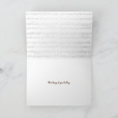 雨の窓のバイオリンのバラ カード (内部)