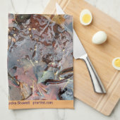 雨の紅葉 キッチンタオル (四つ折り)