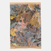 雨の紅葉 キッチンタオル (縦)