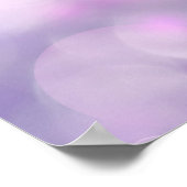 雨の紫を通る日感動的光 ポスター (角)