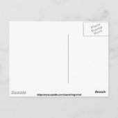 雨の縞模様の風防 ポストカード (裏面)