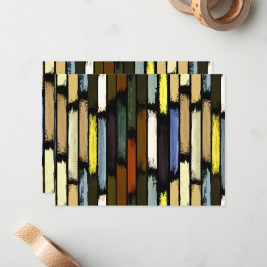 雨の色4 ノートカード (正面/裏面インサイチュ)