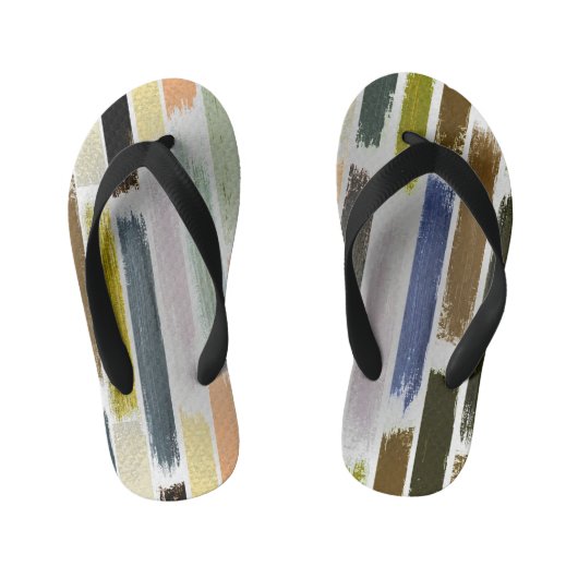 雨の色5 キッズビーチサンダル (フットベッド)