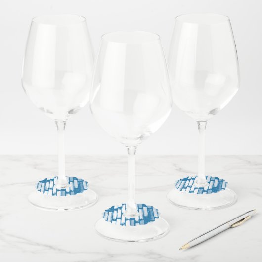 雨の色7 ワイングラスタグ (セット)