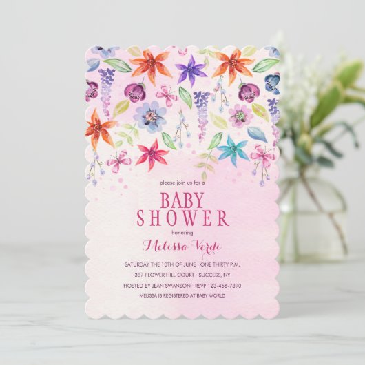 雨の花招待状 招待状 (スタンド正面)