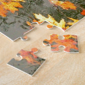 雨の落ちたな葉 ジグソーパズル (側面)