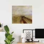 雨の蒸気と速度 ポスター (ホームオフィス)