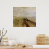 雨の蒸気と速度 ポスター (キッチン)