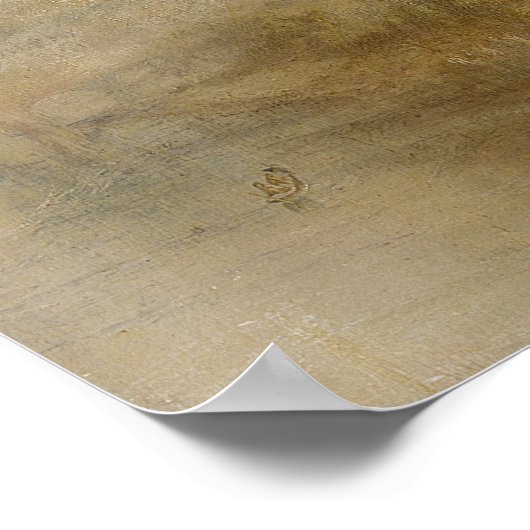 雨の蒸気と速度 ポスター (角)