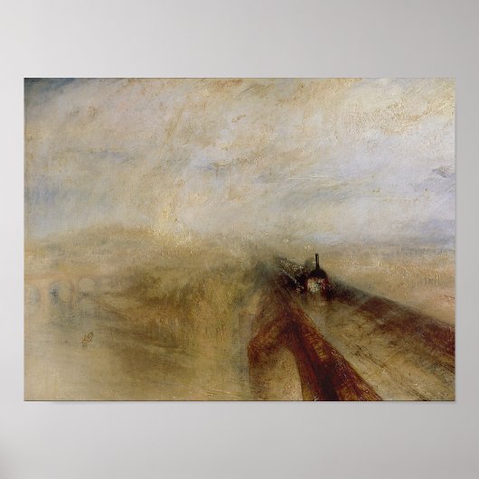 雨の蒸気と速度 ポスター (正面)