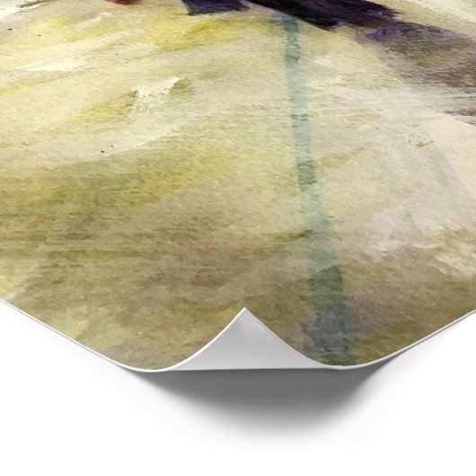 雨の街並み – ポスター (角)