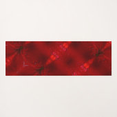 雨の赤いディアンサス5 ヨガマット (裏面(横))