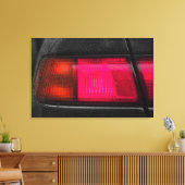 雨の車のランプ キャンバスプリント (インサイチュ (リビング))