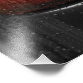 雨の車のランプ フォトプリント            (角)