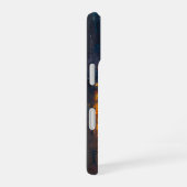 雨の通りの暖かい光 iPhone 16ケース (右側面)