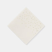 雨の金ゴールドハート紙ナプキンスセット50+ スタンダードカクテルナプキン (角)