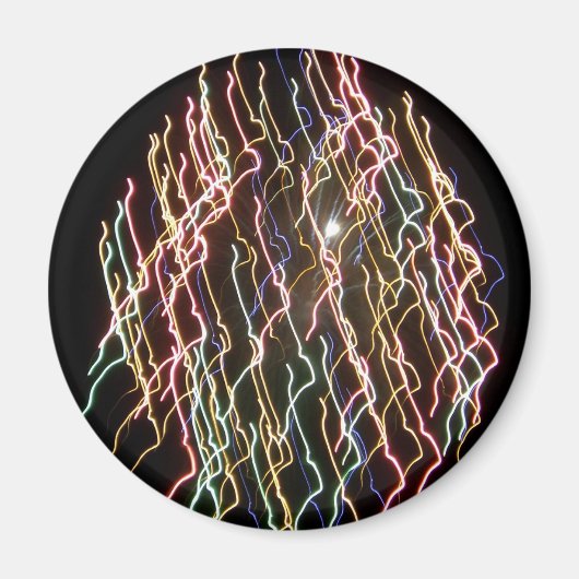 雨の降っているライトマグネットのボール マグネット (正面)