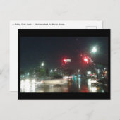 雨の降る家 ポストカード (正面/裏面)