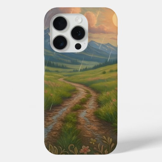 雨の降る山の朝 Case-Mate iPhoneケース (裏面)