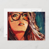 雨の降る火 ポストカード (正面/裏面)