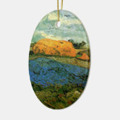 雨の降る空の下の干草の山　(フィンセント・ファン・ゴッホ) セラミックオーナメント (左)