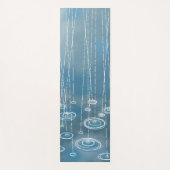 雨の降る青い天気 ヨガマット (正面)