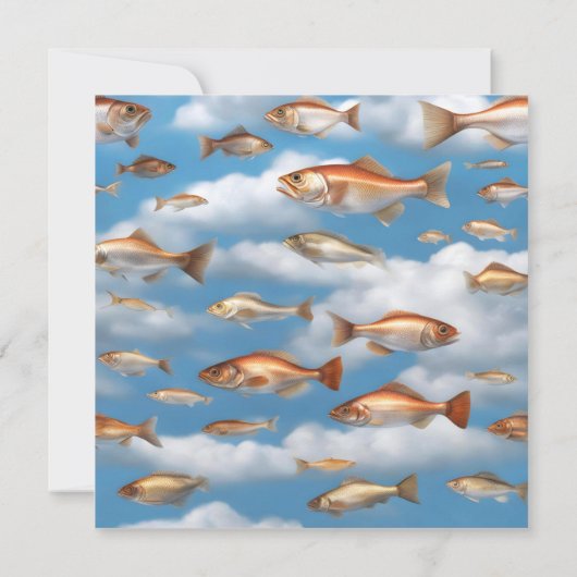 雨の降る魚 カード (裏面)