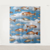 雨の降る魚 タペストリー (正面)