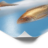 雨の降る魚 フォトプリント            (角)