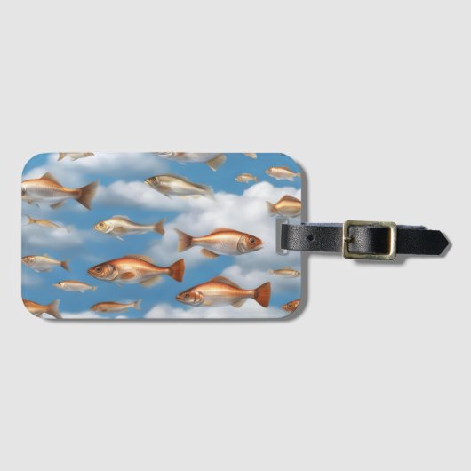 雨の降る魚 ラゲッジタグ (正面横)