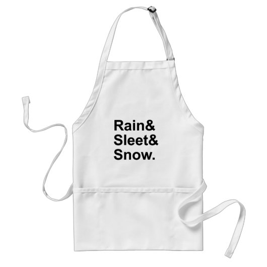 雨の雪 |気象条件 スタンダードエプロン (正面)