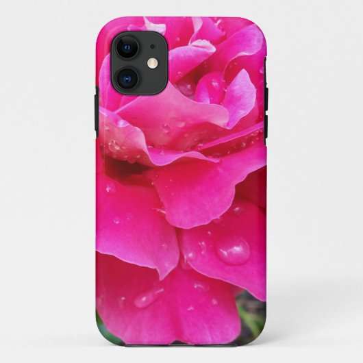 雨の雫が花弁に当たる Case-Mate iPhoneケース (裏面)