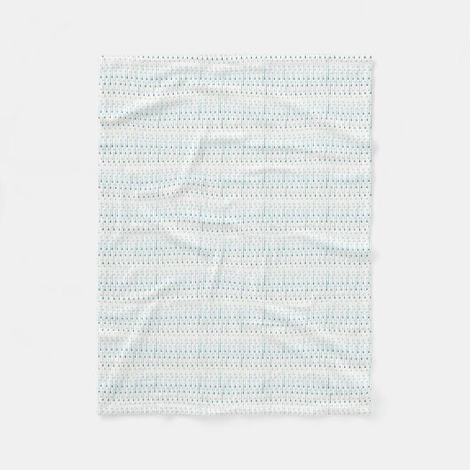雨の雫パターン フリースブランケット (正面)