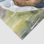 雨の黄金のドードルの冒険：デコパージュ 薄葉紙 (詳細)