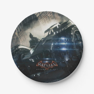 雨のBatmobileのバットマン ペーパープレート