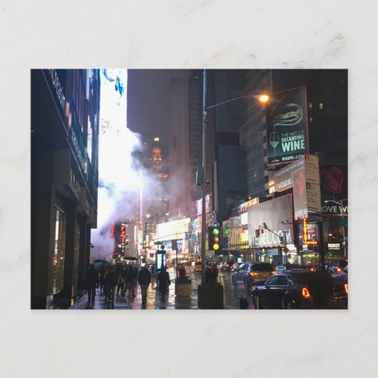 雨のNYC ポストカード (正面)