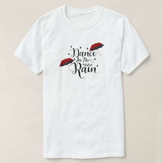 雨のTシャツで踊る Tシャツ (デザイン正面)