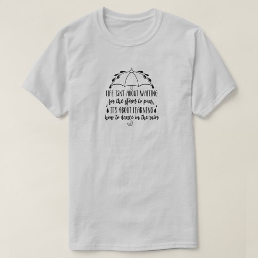 雨のTシャツで踊る Tシャツ (デザイン正面)