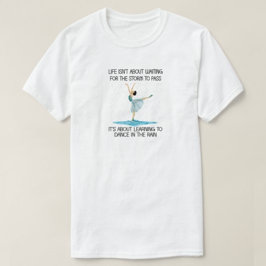 雨のTシャツで踊る Tシャツ (デザイン正面)