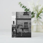 雨はがき内のシン,市文字 ポストカード (スタンド正面)