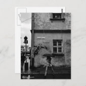 雨はがき内のシン,市文字 ポストカード (正面/裏面)