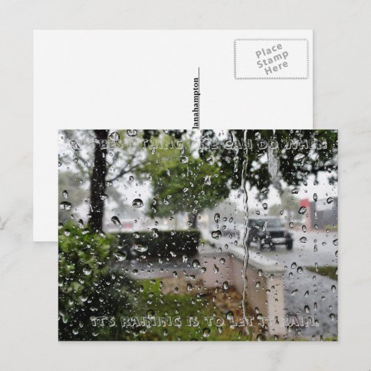 雨はがき ポストカード (正面/裏面)