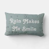 雨は私のスマイル雨の日フォトレインドロップ ランバークッション (裏面)