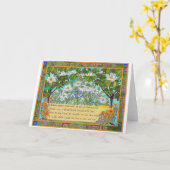 雨は終わり、行く カード (黄色い花)