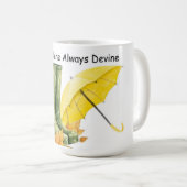 雨またはシャイン常に悪魔のマグカップ コーヒーマグカップ (正面右)