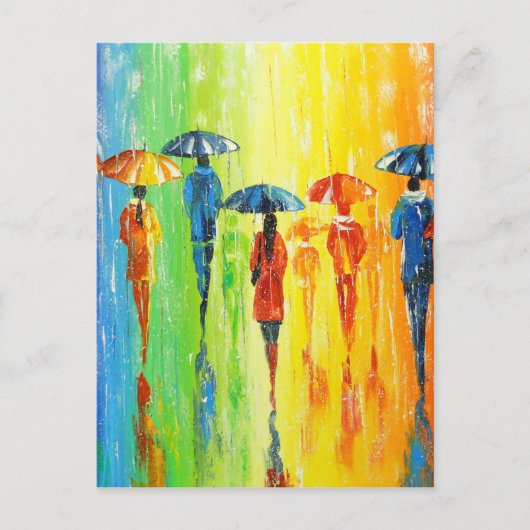 雨もしが降ったら明るい ポストカード (正面)